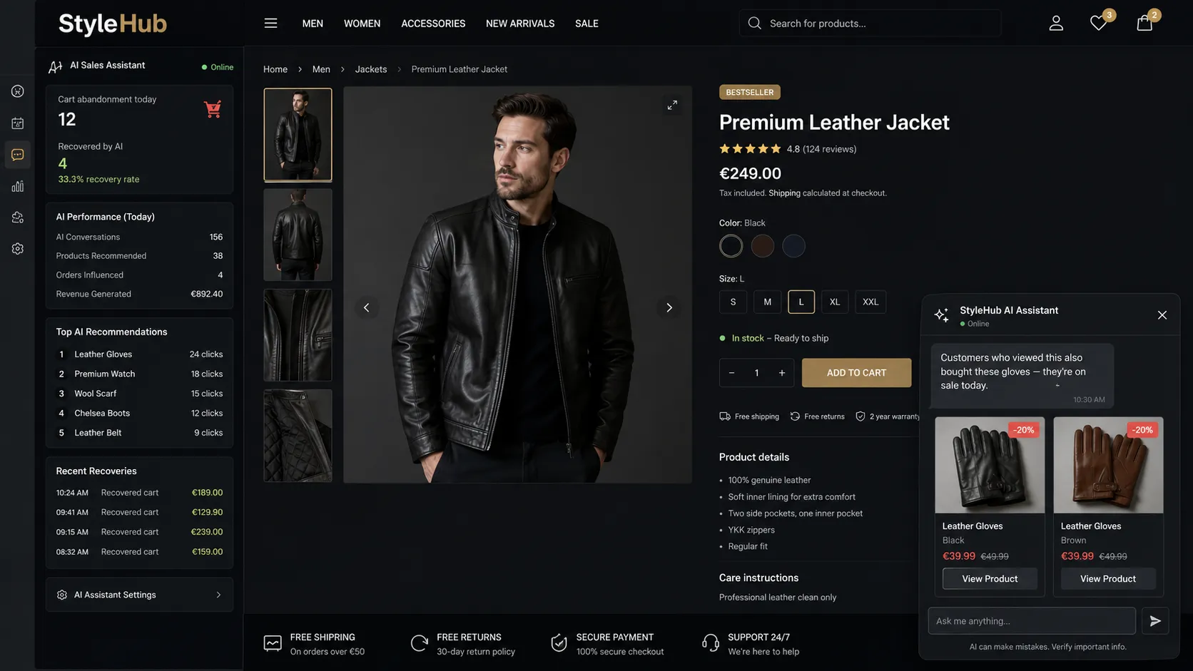 AI prodavac na web shopu – preporuke, odgovori, manje napuštenih korpi